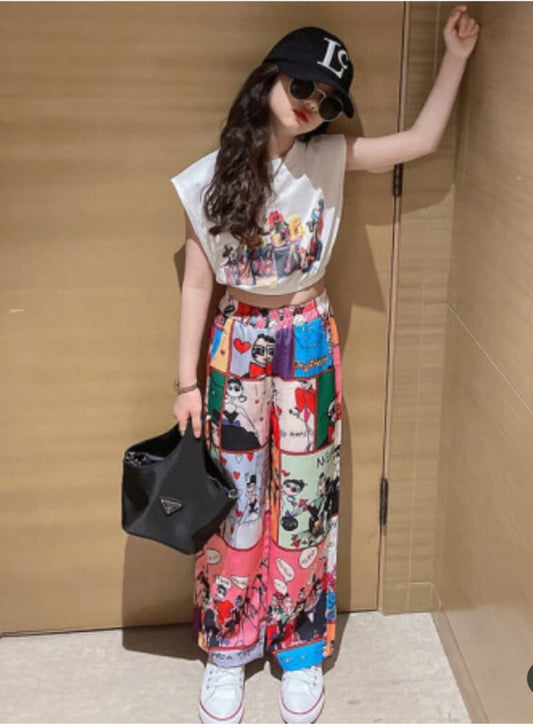 2-PIECE CARTOON PANT SET