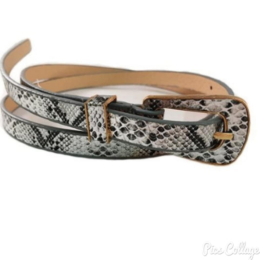 SNAKE SKIN FASHION BELT