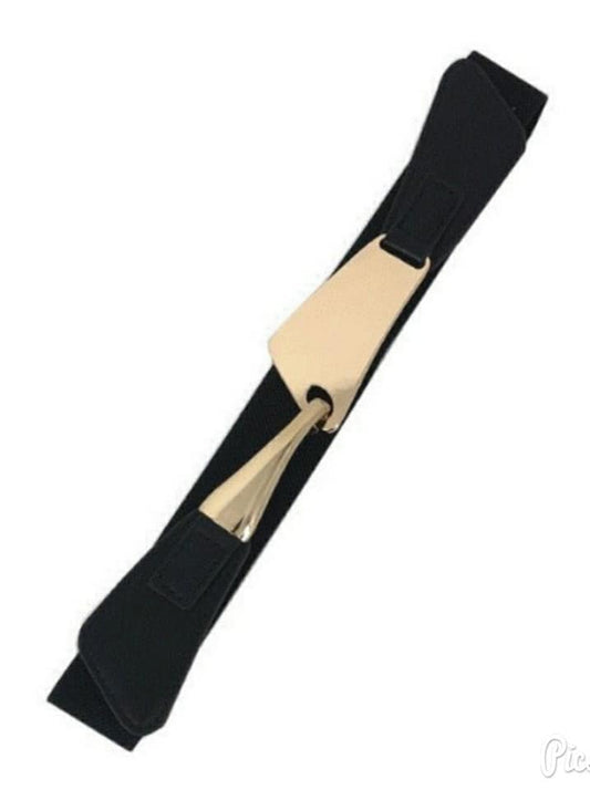 GOLD BUCKLE ELASTIC BELT