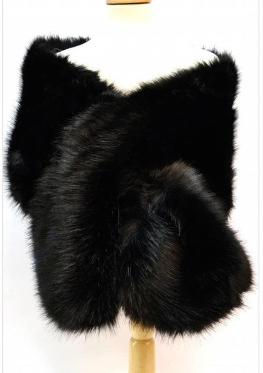 FAUX FUR SHAWL