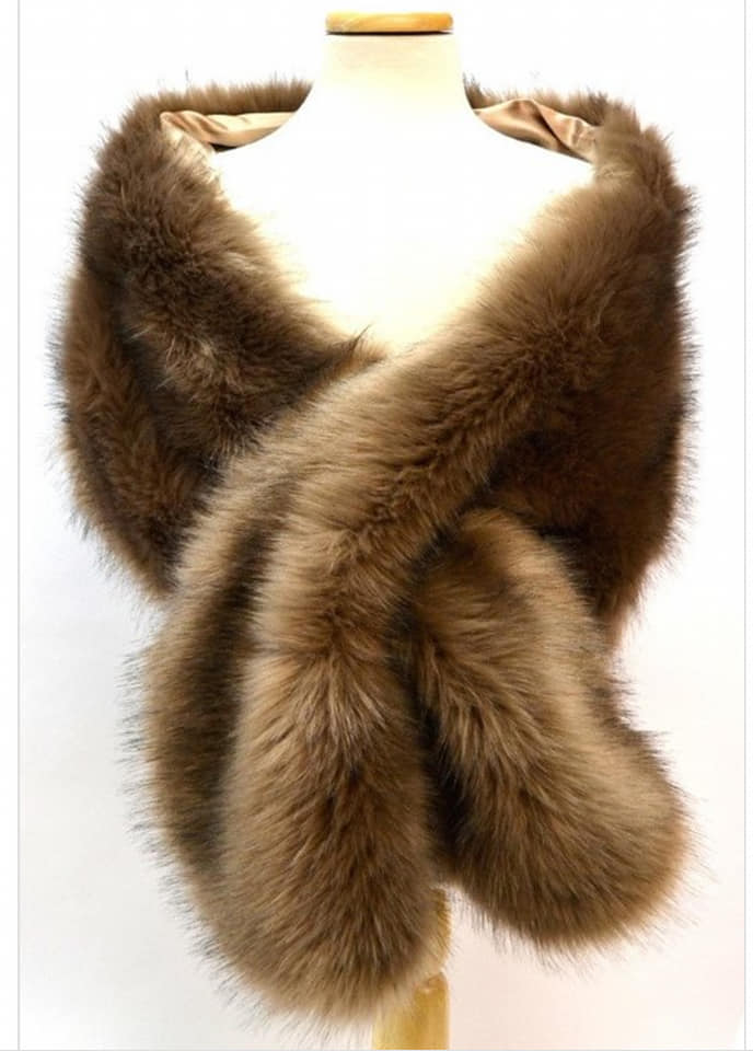 FAUX FUR SHAWL
