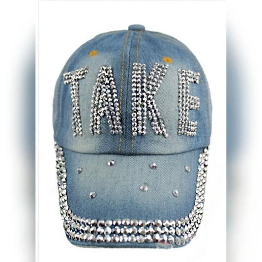 TAKE BLING DENIM CAP