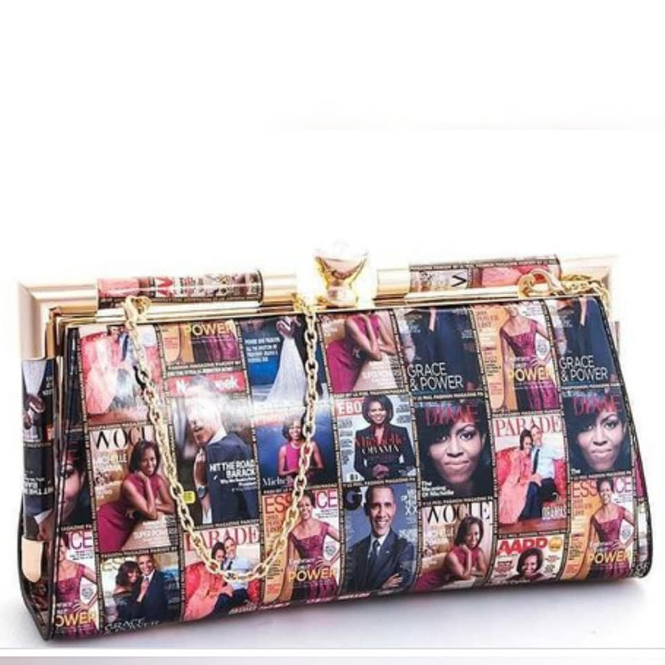 OBAMA CHIC CLUTCH WITH CHAIN