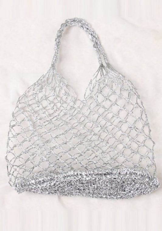 METALLIC NET BAG