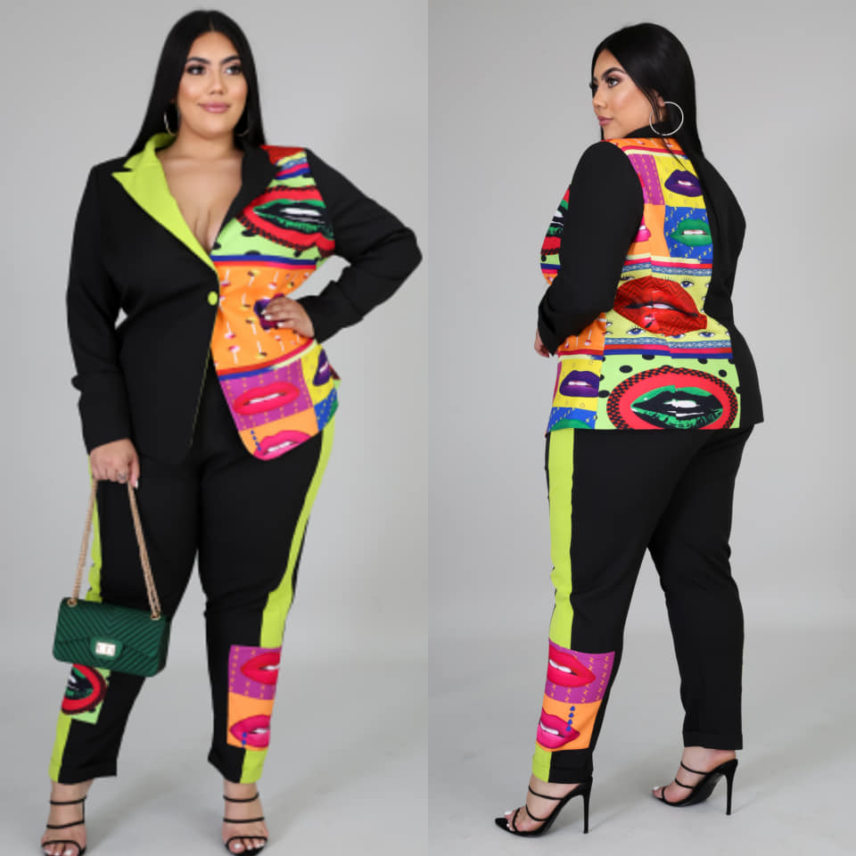 LIPS BLAZER SET