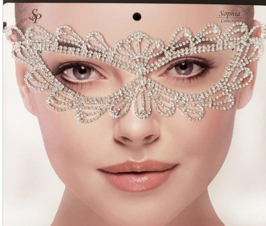 CAT EYE RHINESTONE MASQUERADE MASKS