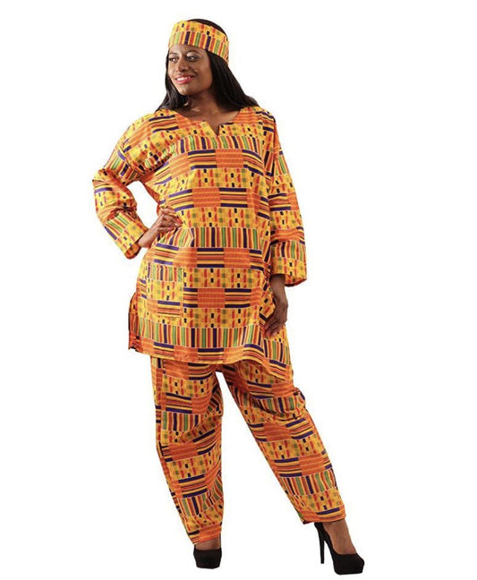 2-PIECE KENTE PRINT PANT SET