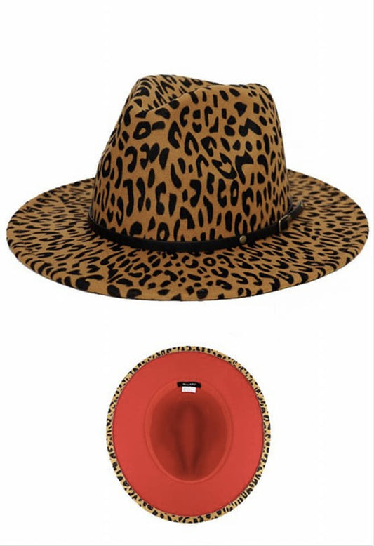 CHEETAH FEDORA HAT