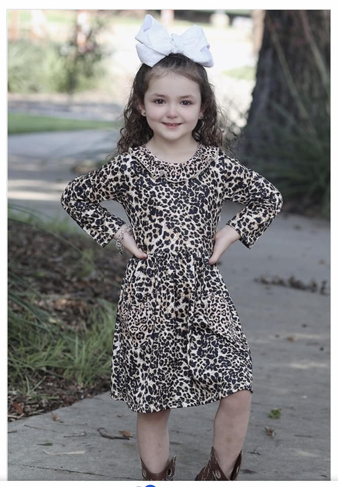CHEETAH PRINT DRESS WITH POCKETS
