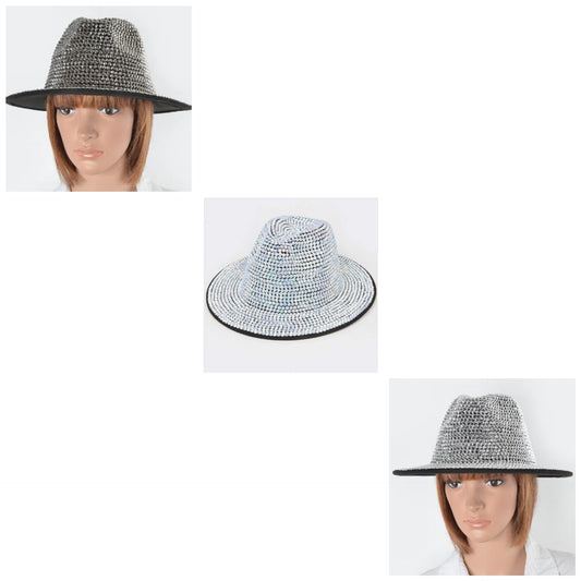 RHINESTONE FEDORA HATS